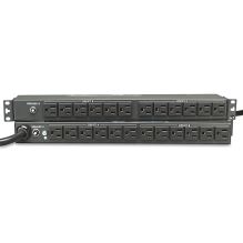 Single-Phase Basic PDU, 24 Outlets, 15 ft Cord, 1U Rack-Mount1