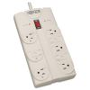 Protect It! Surge Protector, 8 Outlets, 8 ft Cord, 1440 Joules, Light Gray1