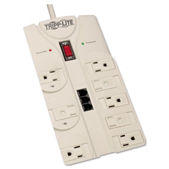 Protect It! Computer Surge Protector, 8 Outlets, 8 ft Cord, 3150 Joules, TAA1