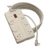 Protect It! Surge Protector, 8 Outlets, 25 ft Cord, 1440 Joules, Light Gray2