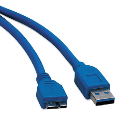 USB 3.0 SuperSpeed Device Cable (A to Micro-B M/M), 3 ft., Blue1