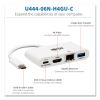 4K Dock with Charging and Ethernet, USB C/4K HDMI/USB A/PD Charging, White2