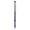 VISION Needle Roller Ball Pen, Stick, Fine 0.7 mm, Blue Ink, Silver Barrel, Dozen1