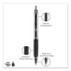 Signo 207 Needle Point Gel Pen, Retractable, Medium 0.7 mm, Blue Ink, Black Barrel, Dozen2
