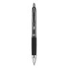 Signo 207 Gel Pen, Retractable, Bold 1 mm, Black Ink, Translucent Black Barrel, Dozen1