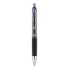 Signo 207 Gel Pen, Retractable, Bold 1 mm, Blue Ink, Black/Blue Barrel, Dozen1