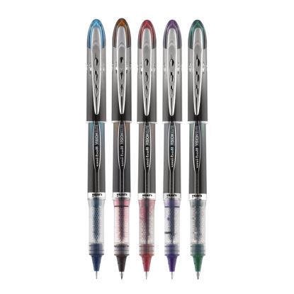 VISION ELITE BLX Series Roller Ball Pen, Stick, Micro 0.5 mm, Assorted Ink and Barrel Colors, 5/Pack1