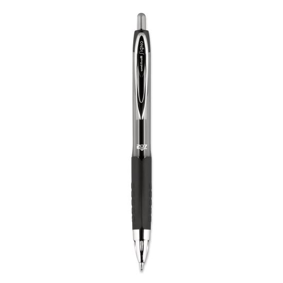 Signo 207 Gel Pen Value Pack, Retractable, Medium 0.7 mm, Black Ink, Translucent Black Barrel, 36/Box1