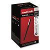 Roller Ball Pen, Stick, Micro 0.5 mm, Black Ink, Black Matte Barrel, 36/Pack2