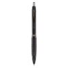 307 Gel Pen, Retractable, Micro 0.5 mm, Black Ink, Black Barrel, Dozen1