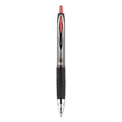 Signo 207 Gel Pen, Retractable, Medium 0.7 mm, Red Ink, Smoke/Black/Red Barrel, Dozen1