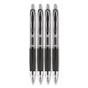 Signo 207 Gel Pen, Retractable, Medium 0.7 mm, Black Ink, Translucent Black Barrel, 4/Pack1