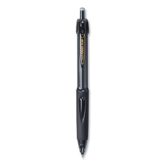 Power Tank RT Ballpoint Pen, Retractable, Bold 1 mm, Black Ink, Smoke/Black Barrel, Dozen1