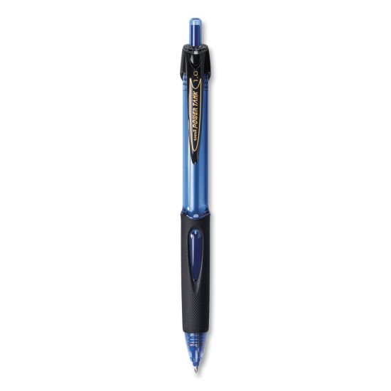 Power Tank RT Ballpoint Pen, Retractable, Bold 1 mm, Blue Ink, Translucent Blue Barrel, Dozen1