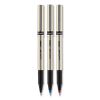 Deluxe Roller Ball Pen, Stick, Fine 0.7 mm, Black Ink, Champagne Barrel, Dozen2