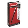 Roller Ball Pen, Stick, Fine 0.7 mm, Red Ink, Black Matte Barrel, Dozen2