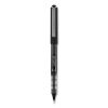 VISION Roller Ball Pen, Stick, Micro 0.5 mm, Black Ink, Black/Gray Barrel, Dozen1