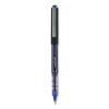 VISION Roller Ball Pen, Stick, Micro 0.5 mm, Blue Ink, Blue/Gray Barrel, Dozen1