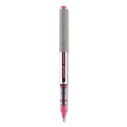 VISION Roller Ball Pen, Stick, Fine 0.7 mm, Passion Pink Ink, Gray Barrel, Dozen1