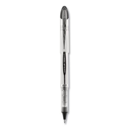 VISION ELITE Roller Ball Pen, Stick, Bold 0.8 mm, Black Ink, White/Black Barrel1