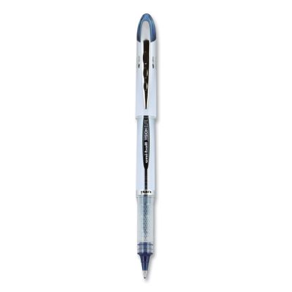 VISION ELITE Roller Ball Pen, Stick, Bold 0.8 mm, Blue-Black Ink, White/Blue Barrel1