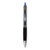 Signo 207 Gel Pen, Retractable, Micro 0.5 mm, Blue Ink, Smoke/Black/Blue Barrel, Dozen1