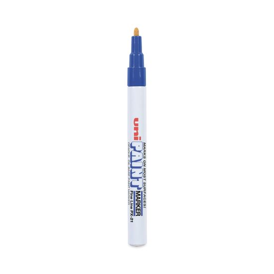 Permanent Marker, Fine Bullet Tip, Blue1