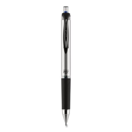207 Impact Gel Pen, Retractable, Bold 1 mm, Blue Ink, Black/Blue Barrel1