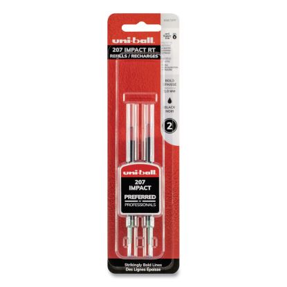 Refill for Gel 207 IMPACT RT Roller Ball Pens, Bold Conical Tip, Black Ink, 2/Pack1