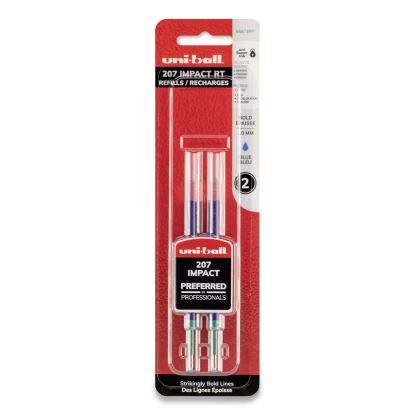 Refill for Gel 207 IMPACT RT Roller Ball Pens, Bold Conical Tip, Blue Ink, 2/Pack1
