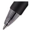 Signo Gel Pen, Retractable, Medium 0.7 mm, Black Ink, Black/Metallic Accents Barrel, Dozen2