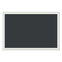 Magnetic Chalkboard with Decor Frame, 30 x 20, Black Surface/White Frame1