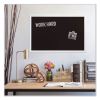 Magnetic Chalkboard with Decor Frame, 30 x 20, Black Surface/White Frame2