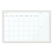 Magnetic Dry Erase Calendar with Decor Frame, 30 x 20, White Surface and Frame1