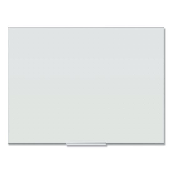 Floating Glass Ghost Grid Dry Erase Board, 48 x 36, White1