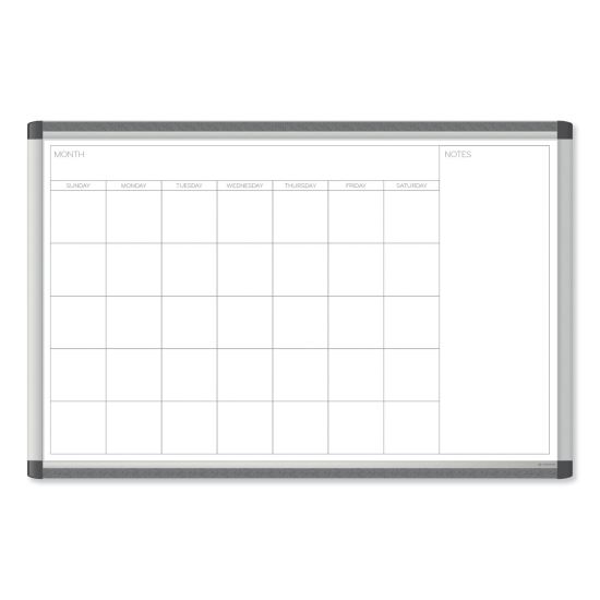 PINIT Magnetic Dry Erase Undated One Month Calendar, 36 x 24, White1