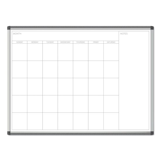 PINIT Magnetic Dry Erase Undated One Month Calendar, 48 x 36, White1