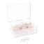 Fashion Sphere Push Pins, Plastic, Clear/Rose Gold, 0.44", 100/Pack1