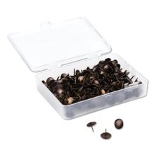 Fashion Metal Thumbtacks, Metal, Brass, 0.38", 200/Pack1