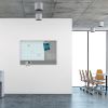 3N1 Magnetic Glass Dry Erase Combo Board, 48 x 36, Month View, White Surface and Frame2