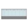 3N1 Magnetic Glass Dry Erase Combo Board, 35 x 14.25, Week View, White Surface and Frame1