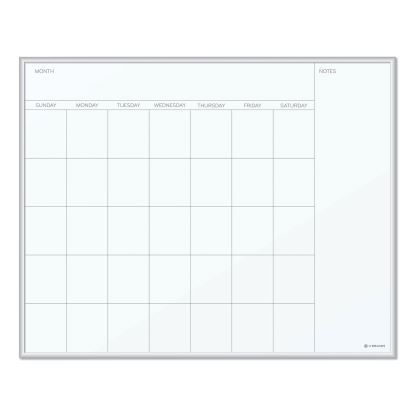 Magnetic Dry Erase Undated One Month Calendar Board, 20 x 16, White1