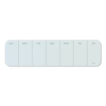 Cubicle Glass Dry Erase Undated One Week Calendar Board, 20 x 5.5, White1