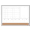 4N1 Magnetic Dry Erase Combo Board, 24 x 18, White/Natural1