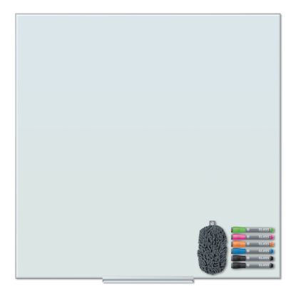 Floating Glass Dry Erase Board, 36 x 36, White1