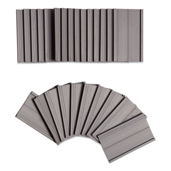 Magnetic Card Holders, 2 x 1, Black, 25/Pack1