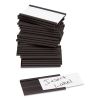 Magnetic Card Holders, 2 x 1, Black, 25/Pack2