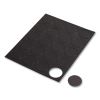 Heavy-Duty Board Magnets, Circles, Black, 0.75", 24/Pack2