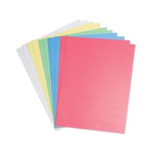 Data Card Replacement Sheet, 8.5 x 11 Sheets, Perforated at 1", Assorted, 10/Pack1