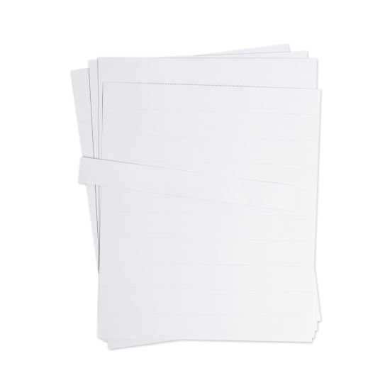 Data Card Replacement Sheet, 8.5 x 11 Sheets, Perforated at 2", White, 10/Pack1